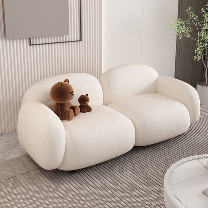 Modern Sofa with Tight Back and Square Arm for Living Room 27.56" High