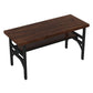 Industrial Solid Wood Dinner Room Kitchen Table Brown Table with Black Frame for Dining Room Clearhalo ' dining_table' 'Dining Tables & Seating' 'Dining Tables' 'furn' 'furn_dining_table' 'Furniture' 'furniture_dining_table' 'Kitchen & Dining Furniture' 'kitchen&dining_furn' 'kitchen' 'kitchen_dining_table' 1200x1200_de20b153-e3c1-4ef9-b6ea-479a042c2cb8