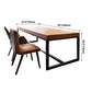Rectangle Modern Dining Table Wood Color Trestle Base Dining Table with Solid Wood Clearhalo ' dining_table' 'Dining Tables & Seating' 'Dining Tables' 'furn' 'furn_dining_table' 'Furniture' 'furniture_dining_table' 'Kitchen & Dining Furniture' 'kitchen&dining_furn' 'kitchen' 'kitchen_dining_table' 1200x1200_de20fef8-17c9-4b1d-8ffc-4d81aa3cb30b