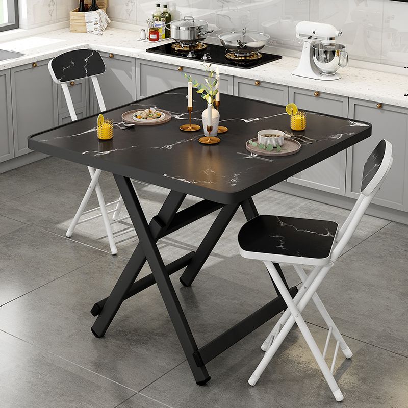 Foldable Solid Wood Dining Room Set of with Double Pedestal Base Dining Room Furniture for Home Use Clearhalo 'Dining Room Sets' 'Dining Tables & Seating' 'dining_room_set' 'furn' 'furn_dining_room_set' 'Furniture' 'furniture_dining_room_set' 'Kitchen & Dining Furniture' 'kitchen&dining_furn' 'kitchen' 1200x1200_de25854f-fd1e-4b47-9700-0928c7848484