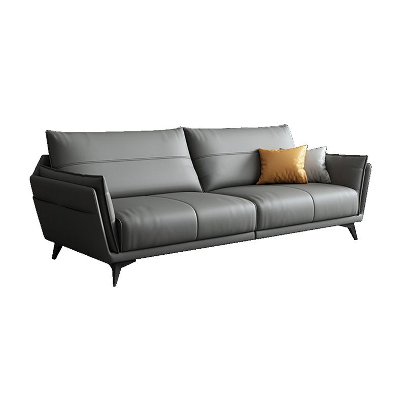 Fleckenabweisendes Kunstleder mit Stauraum, Wohnzimmersitzgelegenheit mit quadratischen Armlehnen