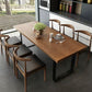 Dennenhout industriële eettafel set 1/2/5/7 pc's dinette set voor keuken