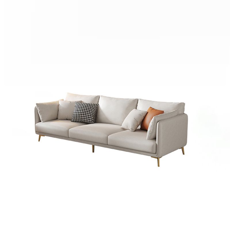 Contemporary Square Arm Couch Pillow Back Settee for Three People Clearhalo 'furn' 'furn_sofas' 'Furniture' 'furniture_sofas' 'Living Room Furniture' 'Sofa' 'sofas' 1200x1200_de26b1e6-41d5-472b-ab1e-e43ea9ec336c