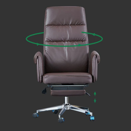 Sedia contemporanea alte manager back sedia marrone finta sedia