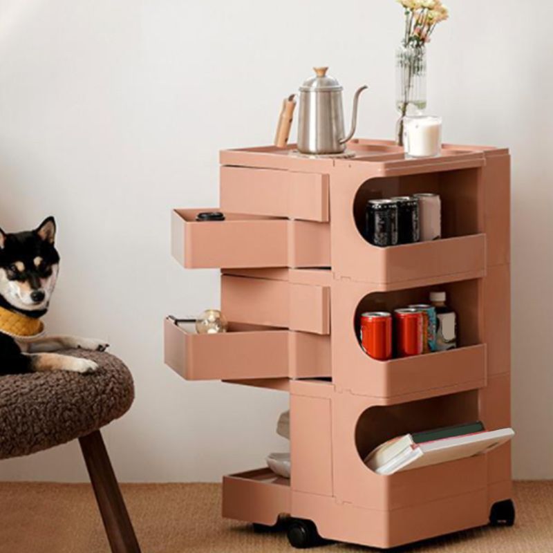 Nightstand Contemporary Night Table with Drawers and Shelves Clearhalo 'Bedroom Furniture' 'furn' 'furn_night_stand' 'Furniture' 'night_stand' 'Nightstands' 1200x1200_de290a0d-dea9-4c0b-89b2-4d0428bafdfd