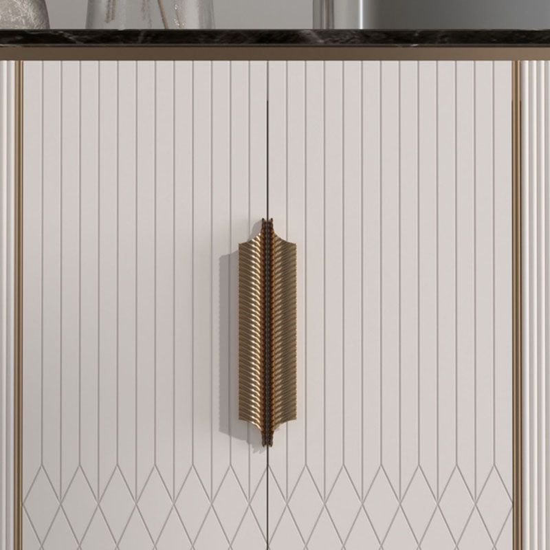 Credenza per la sala da pranzo a buffet bianca di lusso leggera con deposito