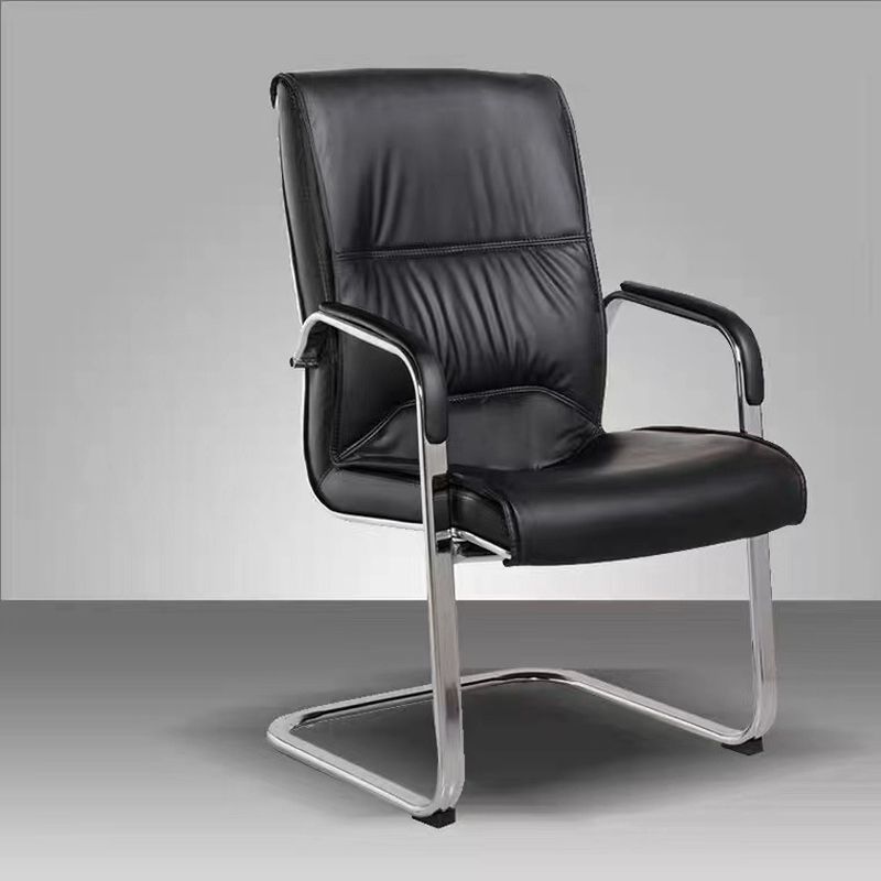 Arms Included Contemporary Desk Chair High Back Faux Leather Chair Clearhalo 'furn' 'furn_office_chair' 'Furniture' 'Office Chairs' 'Office Furniture' 'office_chair' 1200x1200_de2c44b1-c18f-4b64-8ae8-1079d06f8d1e