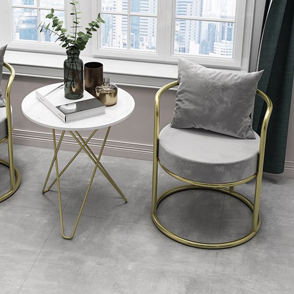 Nordic Style Metal Dining Room Chairs Velvet Dining Chair for Restaurant Use Clearhalo ' kitchen&dining_furn' 'Dining Chairs' 'Dining Tables & Seating' 'dining_chair' 'furn' 'furn_dining_chair' 'Furniture' 'furniture_dining_chair' 'Kitchen & Dining Furniture' 'kitchen' 1200x1200_de2da16a-9c34-4a3a-ba88-b368b30efed0