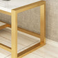 Glam Media Console Console de rangement ouverte pour salon