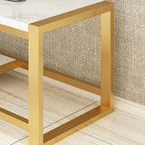 Console multimediale glam console stand di stoccaggio aperto per soggiorno