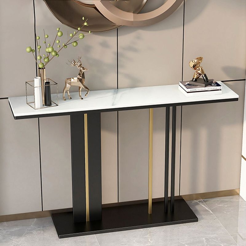 Tavolo console contemporanea rettangolare tavolo console di finitura antica in marmo