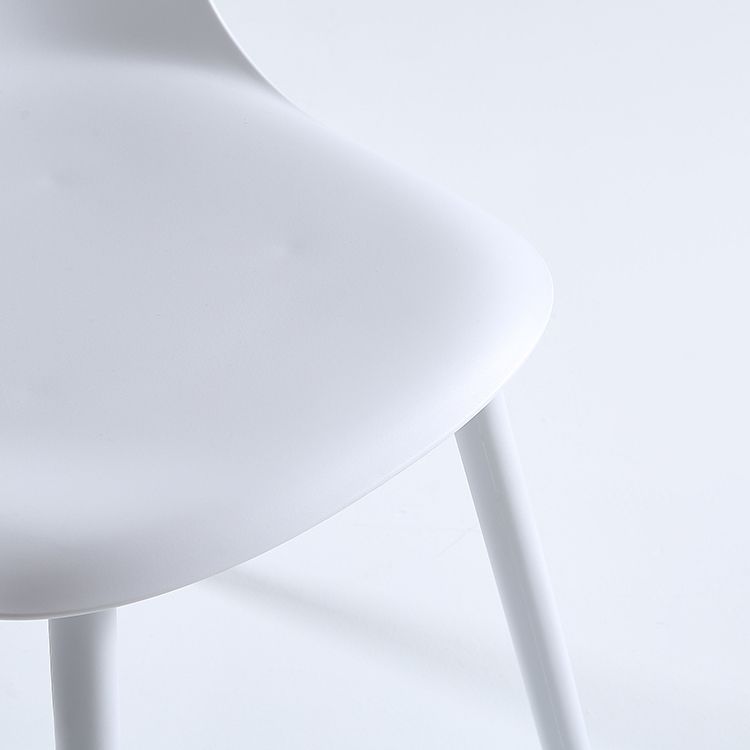 Nordic Dining Room Armless Chair Plastic Side Fabric Chair for Kitchen Clearhalo ' kitchen&dining_furn' 'Dining Chairs' 'Dining Tables & Seating' 'dining_chair' 'furn' 'furn_dining_chair' 'Furniture' 'furniture_dining_chair' 'Kitchen & Dining Furniture' 'kitchen' 1200x1200_de356c8b-69e5-49bf-b634-66fbc3062430