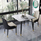 Industrial Style Dining Site Table Stone Dining Room Home Furniture for Home Clearhalo ' dining_table' 'Dining Tables & Seating' 'Dining Tables' 'furn' 'furn_dining_table' 'Furniture' 'furniture_dining_table' 'Kitchen & Dining Furniture' 'kitchen&dining_furn' 'kitchen' 'kitchen_dining_table' 1200x1200_de359452-52da-46a0-9ce4-ee674782238f