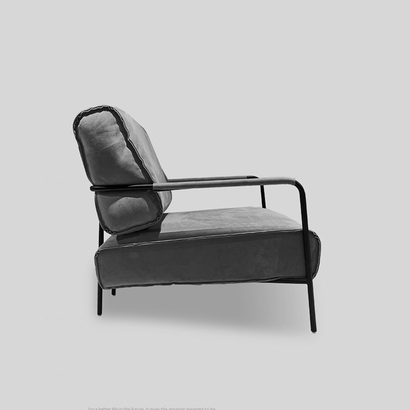 Upholstered Lounge Chair Arms Include Solid Color Chair with Cushion Clearhalo 'Accent Chairs' 'accent_chairs' 'Chairs & Seating' 'furn' 'furn_accent_chairs' 'Furniture' 'Living Room Furniture' 1200x1200_de3665da-5e74-4032-b3be-f9ab42fab3f8