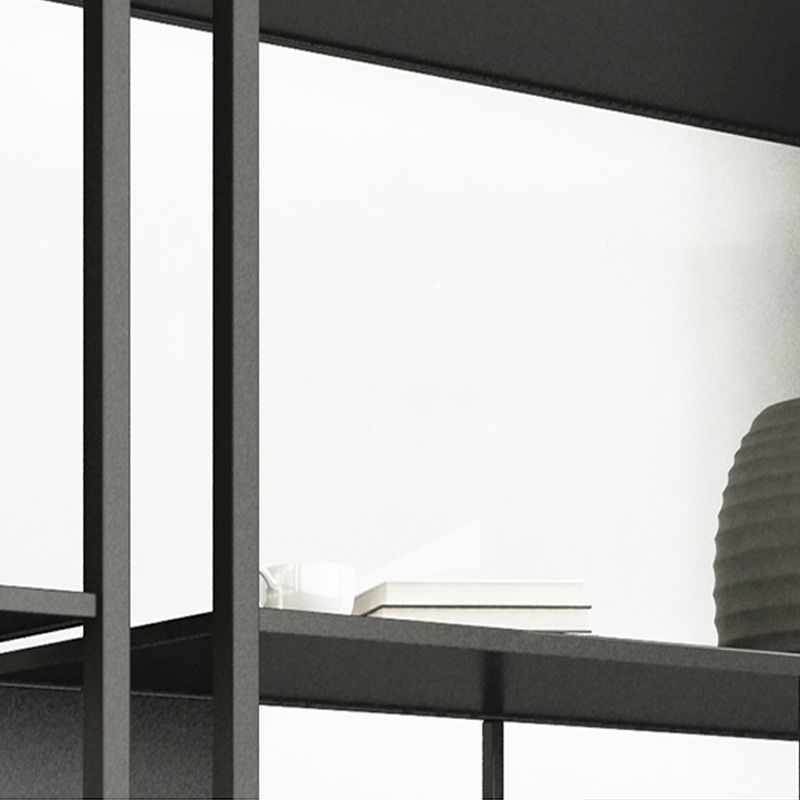 Rectangle Metal Bookshelf Scandinavian Open Bookcase with Shelves Clearhalo 'Bookcases' 'furn' 'furn_bookcases' 'Furniture' 'Office Furniture' 1200x1200_de39e8a9-a4d0-45ed-96ff-9676487cca8e