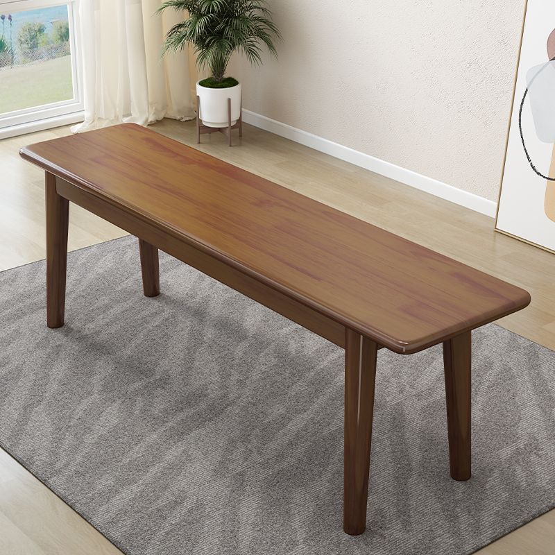 Solid Wood Seating Bench Modern Rectangle Bench , 11.7-inch Width Clearhalo 'Benches' 'Chairs & Seating' 'furn' 'furn_benches' 'Furniture' 'Living Room Furniture' 1200x1200_de3e029d-be40-4d58-a760-14d3563f4f3f