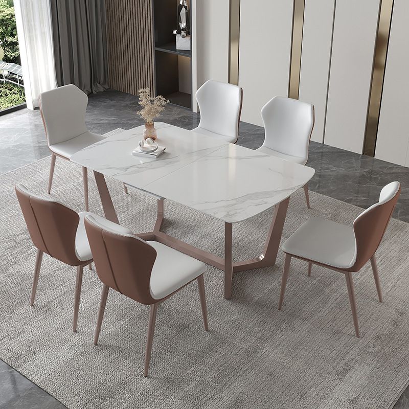Slate Dining Table Rectangle Modern Dining Table for Dining Room