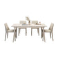 Mesa de comedor blanca Mesa de comedor de piedra sinterizada para cocina