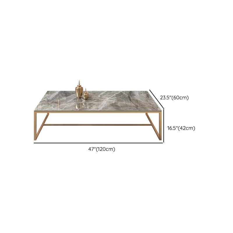 Glam Slate Coffee Table Rectangle Gold Frame Coffee or End Table Clearhalo 'Coffee & Accent Tables' 'Coffee Tables' 'coffee_tables' 'furn' 'furn_coffee_tables' 'Furniture' 'Living Room Furniture' 1200x1200_de3f75de-6ecd-4056-971c-bbace8053357