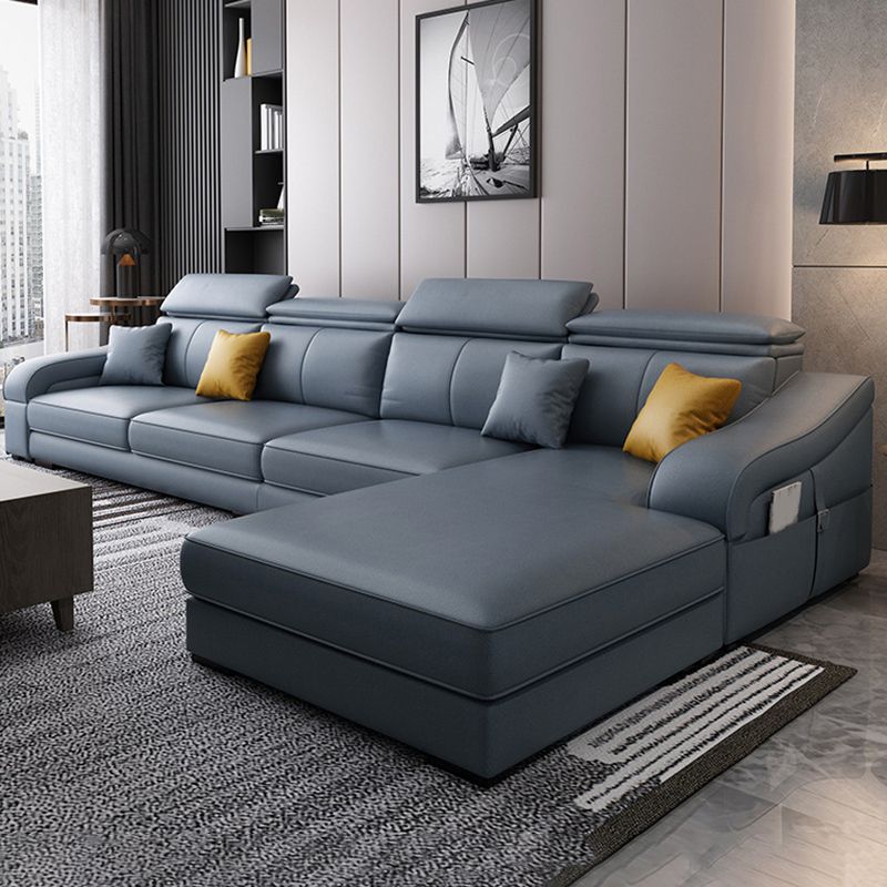 Divano a 4 posti moderno di metà secolo e cuscino da cuscino da cuscino cucito di divano posteriore