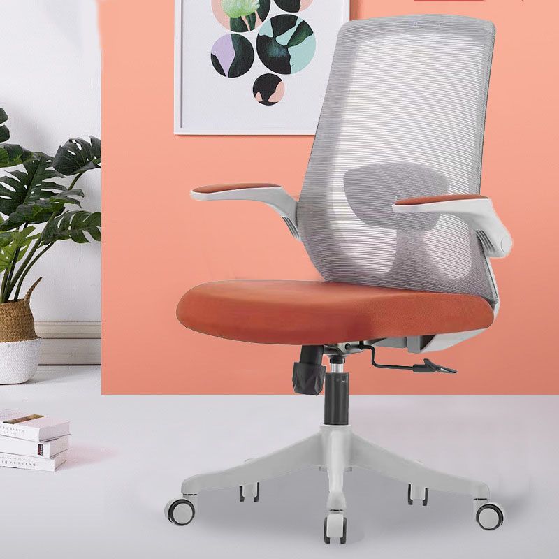 Contemporary Breathable Air Grid Chair Microfiber Desk Mid Back Chair Clearhalo 'furn' 'furn_office_chair' 'Furniture' 'Office Chairs' 'Office Furniture' 'office_chair' 1200x1200_de41b7d3-f791-4d41-a192-aae9f5751405