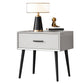 Table de nuit de nuit contemporaine Table table de chevet de table avec 4 jambes pour la maison