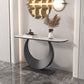 Tavolino console in pietra glam tavolo da divano console mezza luna per hall