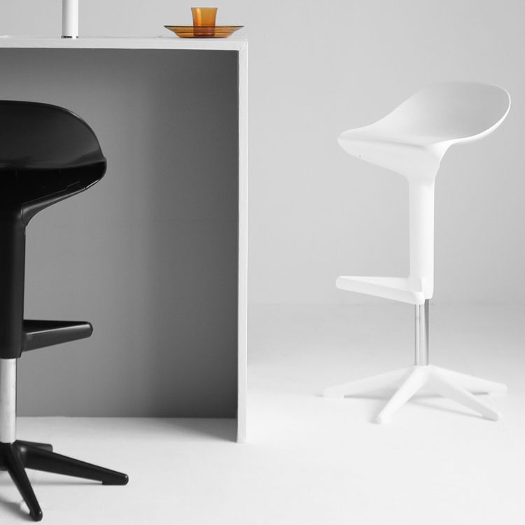 Modern Adjustable Height Counter Stool Plastic Footrest Bar Stool Clearhalo 'Bar Furniture' 'Bar Stools' 'bar_stools' 'furn' 'furn_bar_stools' 'Furniture' 'Kitchen & Dining Furniture' 1200x1200_de42a887-aa63-4e92-a84d-a47efccfafd5