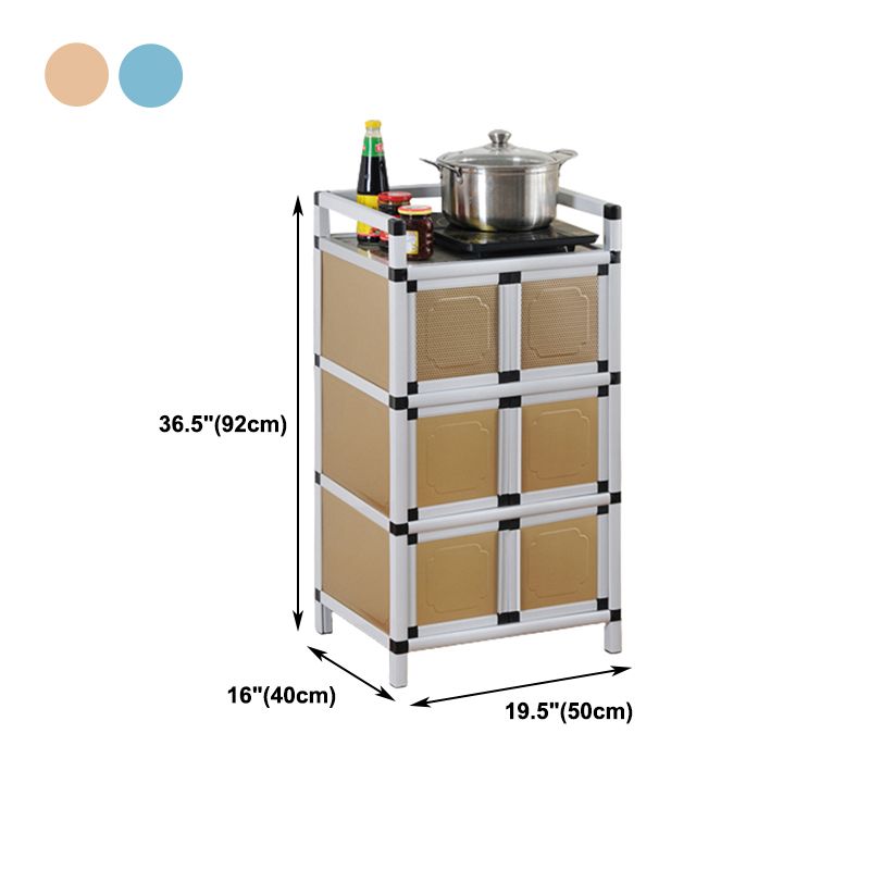 Server da pranzo in stile contemporaneo in metallo per cucina e sala da pranzo