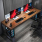 Solid Wood Rectangular Gaming Desk Sled Base 29.32-inch Tall Computer Desk