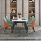 Modern Style Sintered Stone Dining Table White Rectangle Table with Metal Base for Home Use Clearhalo ' dining_table' 'Dining Tables & Seating' 'Dining Tables' 'furn' 'furn_dining_table' 'Furniture' 'furniture_dining_table' 'Kitchen & Dining Furniture' 'kitchen&dining_furn' 'kitchen' 'kitchen_dining_table' 1200x1200_de43a7c1-f08d-4db1-91f9-6d1fea2f5598