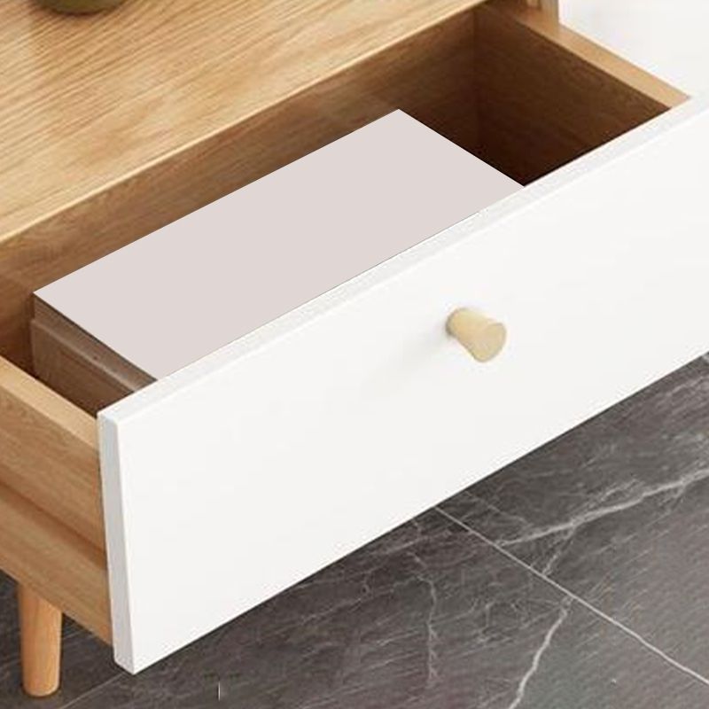 Console TV moderna Console TV in legno massello con 2 cassetti