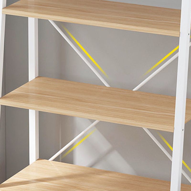 11.8 "Échelle de large étagère de livre contemporain Home Metal Libshelf