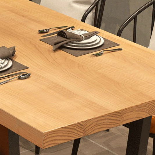 Traditional 1/5 Pieces Dining Set Rectangle Pine Wood Dining Table Set for Dining Room