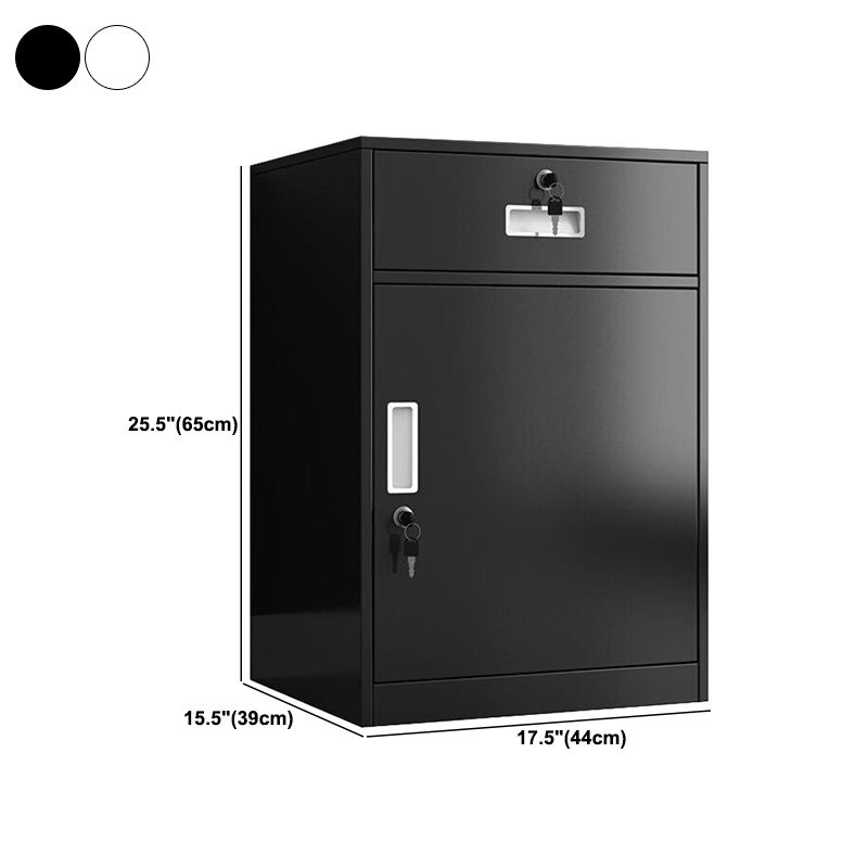 Fireproof File Cabinet Metal Locking Drawers Plain Vertical File Cabinet Clearhalo 'Filing Cabinets' 'filling_cabinets' 'furn' 'furn_filling_cabinets' 'Furniture' 'Office Furniture' 1200x1200_de45f1f7-7ab4-494e-b4f0-86ca28e0e8d7