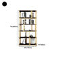 78.74"H Bookcase Glam Style Open Back Bookshelf for Office Study Room Home Clearhalo 'Bookcases' 'furn' 'furn_bookcases' 'Furniture' 'furniture_bookcases' 'kitchen' 'kitchen_bookcases' 'Living Room Furniture' 'Office Furniture' 1200x1200_de4945a3-d92c-4a45-b5de-944d9407591b