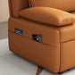 Modern Sofa Bed, Orange Faux Leather Futon and Mattress with Storage Clearhalo 'furn' 'furn_futons' 'Furniture' 'Futons & Daybeds' 'Futons' 'Living Room Furniture' 1200x1200_de4acfb2-a27c-4724-b41e-fd86df68dcb7