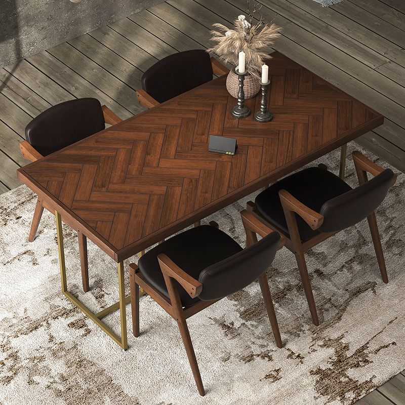 Traditional Luxury Rectangle Dining Table Solid Wood Table for Dining Room Clearhalo ' dining_table' 'Dining Tables & Seating' 'Dining Tables' 'furn' 'furn_dining_table' 'Furniture' 'furniture_dining_table' 'Kitchen & Dining Furniture' 'kitchen&dining_furn' 'kitchen' 'kitchen_dining_table' 1200x1200_de4b82d5-5966-41a4-8bda-e16f935da42d
