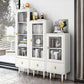 Modern Standard Bookcase Closed Back Bookshelf with Drawer and Door Clearhalo 'Bookcases' 'furn' 'furn_bookcases' 'Furniture' 'furniture_bookcases' 'kitchen' 'kitchen_bookcases' 'Living Room Furniture' 'Office Furniture' 1200x1200_de4bcffb-9b97-4436-8620-7e3a36518cf7