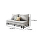 30.70" Wide Linen Armless Sofa Contemporary Convertible Sofa Bed
