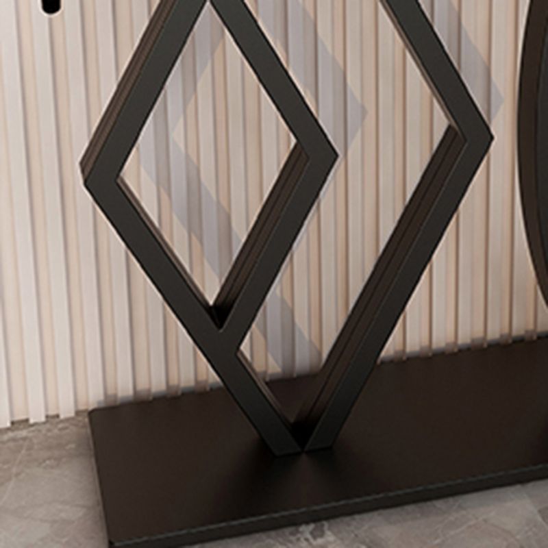 Tavolo da accento base per piedistallo da 31,5 "H con top in pietra per mezza luna per Hall