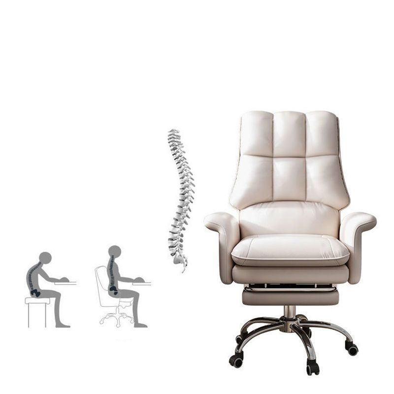 Silla ejecutiva de la silla ejecutiva ergonómica de cuero de cuero falso