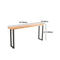 Rectangle Bar Dining Table Contemporary Bar Table with Black Sled Base Clearhalo 'Bar Furniture' 'Bar Tables' 'bar_tables' 'furn' 'furn_bar_tables' 'Furniture' 'Kitchen & Dining Furniture' 1200x1200_de4f21bc-b2ba-40f5-a193-798f2df2a6ea
