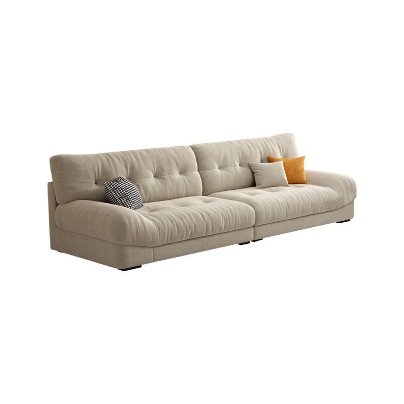 Modern 33.46" H Microfiber Armless Tufted Sofa for Living Room