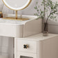 Contemporary Bedroom Storage Box Bright White Straight Feet Vanity Desk Clearhalo 'Bedroom Furniture' 'furn' 'furn_makeup_vanities' 'Furniture' 'Makeup Vanities' 'makeup_vanities' 1200x1200_de52b6ad-b502-4d32-8f0f-313fcf232b90