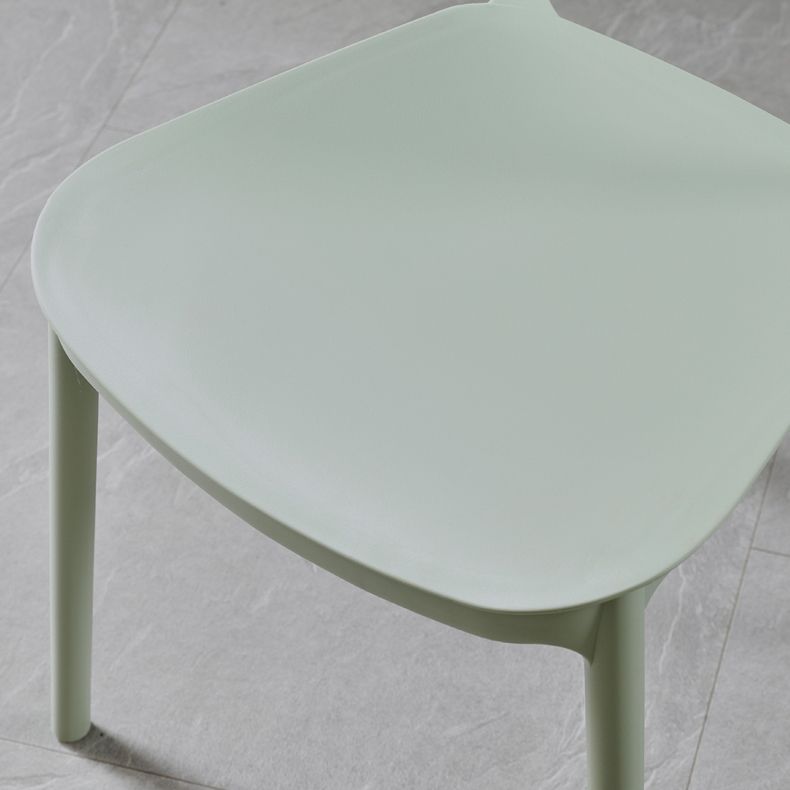 Modern Kitchen Square Plastic Dining Chair Open Back Dining Side Armless Chairs Clearhalo ' kitchen&dining_furn' 'Dining Chairs' 'Dining Tables & Seating' 'dining_chair' 'furn' 'furn_dining_chair' 'Furniture' 'furniture_dining_chair' 'Kitchen & Dining Furniture' 'kitchen' 1200x1200_de53fc17-28f1-408f-90da-7a364335852b