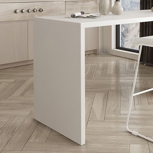 Mesa de bar de madera interior Mesa de altura de barra de pedestal doble industrial
