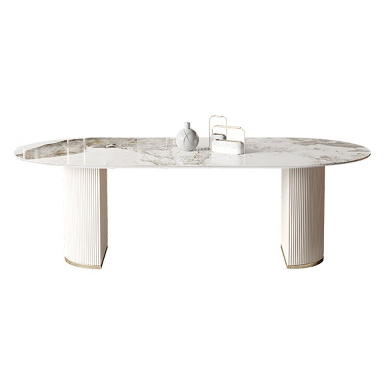 Contemporary 1/4/5/6/7 Pieces Dining Set Oval Sintered Stone Dining Room Set Clearhalo 'Dining Room Sets' 'Dining Tables & Seating' 'dining_room_set' 'furn' 'furn_dining_room_set' 'Furniture' 'furniture_dining_room_set' 'Kitchen & Dining Furniture' 'kitchen&dining_furn' 'kitchen' 1200x1200_de56f620-94f9-4b5c-acb6-875edc578ae1