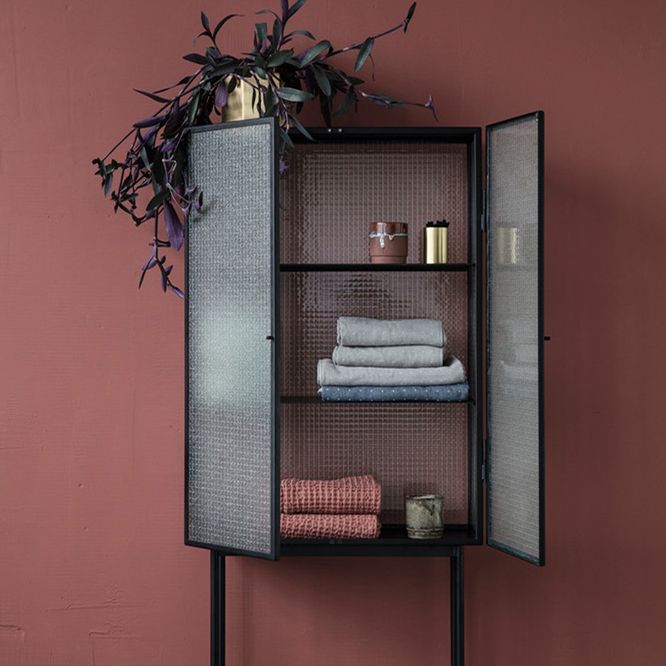 61"H Modern Iron Dining Server Glass Doors Cabinets Sideboard for Living Room Clearhalo 'buffet_sideboard' 'Buffets & Sideboards' 'furn' 'furn_buffet_sideboard' 'Furniture' 'Kitchen & Dining Furniture' 1200x1200_de57db4b-d775-4b05-b548-2759711e9bf8