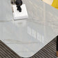 Traditional Luxury Dining Table Sintered Stone Table with 4 Black Legs for Dining Room Clearhalo ' dining_table' 'Dining Tables & Seating' 'Dining Tables' 'furn' 'furn_dining_table' 'Furniture' 'furniture_dining_table' 'Kitchen & Dining Furniture' 'kitchen&dining_furn' 'kitchen' 'kitchen_dining_table' 1200x1200_de5af17f-c1c4-400e-b111-12488facdfb3